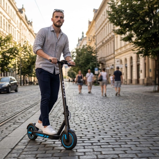 Električni romobil AERIUM MaxRide T500 plavi